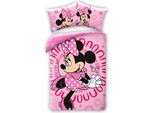 Halantex Lino Incluso Minnie Rosa Cotone, 140/200, 70/90 Cm