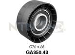 Snr GA350.43 - Oe 11 28 1 704 500 Puleggia Folle, Cinghia A V Per Serie 7 (E38), Serie 5 (E39), Serie 3 (E36)