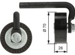 Gates T39012 - Puleggia Tenditore Oe 64557786545, Cinghia A V Per Serie 3 (E46)