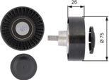 Gates T36385 - Puleggia Folle Oe 7516847, Cinghia A V Per Serie 5 (E60), Serie 5 (E61), Serie 7 (E65), X3 (E83)