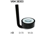 Skf Vkm 38303 - Oe 64 55 7 786 545 Puleggia Tenditore, Cinghia A V Per Serie 3 (E46)