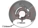Van Wezel 0640372 - Oe 3411 1158 986 Piastra Di Ancoraggio, Asse Anteriore Destro Per Z3 (E36), Serie 3 (E36)