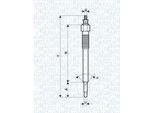 Magneti Marelli 062900075304 - Candeletta Per Vectra C (Z02), Signum (Z03), Vel Satis (BJ0), Espace Iv (Jk)