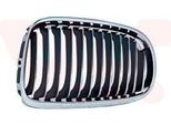 Van Wezel 0667518 Griglia Radiatore Griglia Anteriore Per Bmw 3 Touring (E91) Destra Cromata/Nera