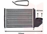 Van Wezel 06006172 - Oe 64118390435 Scambiatore Di Calore, Riscaldatore Per Serie 3 (E36)