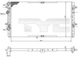 Tyc 731-0002 - Radiatore Oe 6K0121253AG, Raffreddamento Motore Per Cordoba (6K), Ibiza (6K)
