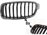 Van Wezel 0670515 Griglia Radiatore Griglia Anteriore Per Bmw 3 Touring (F31) Sinistra Nero