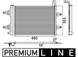 Mahle Ac 359 000P - Oe 5Z0820411 Condensatore Aria Condizionata Con Essiccatore Per Cordoba (6L), Ibiza (6K), Ibiza (6L), Ibiza (6J, 6P), Toledo Iii (5P2), Fabia I (6Y), Fabia Ii (54), Roomster (5J), Fox (5Z), Polo (6N), Polo (9N), Polo (6C, 6R)