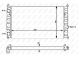 Nrf 54707 - Radiatore Oe 6K0121253H, Raffreddamento Motore Per Cordoba (6K), Ibiza (6K), Inca (6K), Caddy Ii (9K), Polo (6V)