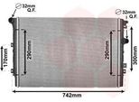 Van Wezel 58002324 - Oe 5N0121253F Radiatore, Raffreddamento Motore Per Alhambra (710, 711), Sharan (7N), Tiguan (5N)