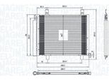 Magneti Marelli 350203836000 - Oe 1S0816411 Condensatore Aria Condizionata Con Essiccatore Per Mii (KE1, KF1), Citigo (NF1), Up, Load Up