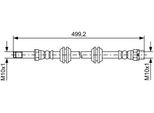 Bosch 1 987 481 727 - Oe 34 30 6 798 466 Tubo Freno Per Serie 1 (F40), Serie 2 (F45), Serie 2 (F44), Serie 2 (F46), X1 (F48), X2 (F39), F55, F56, F57, F54, F60