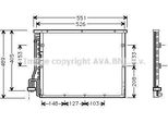 Prasco BW5148 - Condensatore Aria Condizionata Oe 64538367946 Per Serie 3 (E36), Z3 (E36)