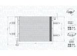 Magneti Marelli 350203911000 - Oe 5Z0820411 Klimakondensator Mit Trockner FüR Ibiza (6L), Cordoba (6L), Roomster (5J), Fabia Ii (54), Fabia I (6Y), Polo (9N), Fox (5Z)