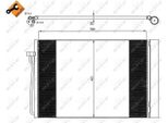 Nrf 35537 - Condensatore Aria Condizionata Oe 2282939 Con Essiccatore Per Serie 5 (E60), Serie 5 (E61), Serie 6 (E63), Serie 6 (E64), Serie 7 (E65)