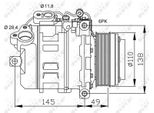 Nrf 32533 - Compressore Aria Condizionata Oe 64526987862 Per Serie 3 (E91), Serie 5 (E60), Serie 5 (E61), Serie 1 (E81), Serie 1 (E87), Serie 1 (E88), Serie 1 (E82), Serie 3 (E90), Serie 3 (E93), Serie 3 (E92), X1 (E84)
