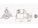 Magneti Marelli 063721409010 - Motorino Di Avviamento, Starter Per Tt (8J), A3 (8P), Leon (1P1), Altea (5P)