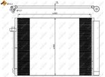 Nrf 35906 - Oe 64509239992 Condensatore Aria Condizionata Con Essiccatore Per X5 (E70), X5 (F15, F85), X6 (E71), X6 (F16)