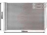 Van Wezel 06005370 - Oe 4247809 Condensatore Aria Condizionata Con Essiccatore Per Serie 7 (F01), Serie 5 (F11), Serie 5 Gt (F07), Serie 5 (F10)