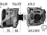 Era 210969A - Alternatore Oe 12 31 7 605 061 Per Serie 1 (F20), Serie 1 (F21), Serie 2 (F23), Serie 2 (F22, F87), Serie 3 (F30), Serie 3 Gt (F34), Serie 3 (F31), Serie 4 (F33), Serie 4 (F32, F82), Serie 4 (F36), Serie 5 (F10), Serie 5 (F11), X1 (E84), X3 (F25), X4 (F26), X5 (F15, F85), Z4 (E89)