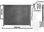 Van Wezel Condensatore Aria Condizionata Senza Essiccatore Per Bmw 3 E46 + Cabrio Touring Compact Z4 + Coupe