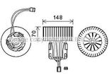 Prasco BW8539 - Motore Soffiatore Oe 64119194589 Per Serie 5 (F10), Serie 5 (F11), Serie 6 (F12), Serie 5 Gt (F07), Serie 6 (F06), Serie 6 (F13), Serie 7 (F01)