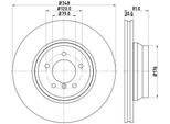 Hella 8DD 355 129-781 - Disco Freno Oe 34116750267 Per Serie 7 (E65)