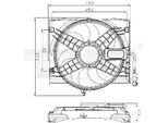 Tyc 803-0011 - Ventola Radiatore Oe 17112246793 Per Serie 3 (E46)