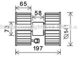 Prasco BW8483 - Motore Soffiante Oe 64113453729 Per Serie 3 (E46), X3 (E83)