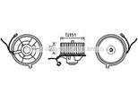 Prasco ST8505 - Motore Soffiatore Oe 6N1819021 Per Cordoba (6K), Ibiza (6K), Arosa (6H), Inca (6K), Polo (6N), Caddy Ii (9K), Polo (6V), Polo Playa
