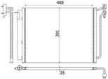 Mahle Ac 311 001S - Condensatore Aria Condizionata Oe 6 914 216 Con Essiccatore Per X5 (E53)