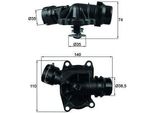 Mahle Ti 233 88 - Termostato Acqua Di Raffreddamento Oe 11512354056 Per Serie 3 (E46), Serie 5 (E39), Serie 7 (E38), X5 (E53), Galloper I, Range Rover Iii (L322)