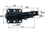 Mahle To 5 82 - Oe 1712 7 507 982 Termostato, Raffreddamento Olio Per Serie 7 (E65), Serie 6 (E64), Serie 6 (E63), Serie 5 (E61), Serie 5 (E60), Focus Ii