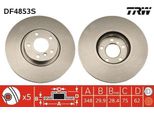 Trw DF4853S - Oe 34 11 6 793 244 Disco Freno Per X5 (E70), X5 (F15, F85), X6 (E71), X6 (F16)