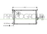 Prasco BM018R001 - Radiatore Oe 1611557, Raffreddamento Motore Per Serie 3 (E46), Z4 (E86), Z4 (E85), Z4 (E89)