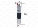 Valeo 587034 - Filtro Carburante Oe 13 32 1 439 407 Per Serie 3 (E46), Z3 (E36)