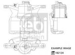 Febi Bilstein 182124 - Pinza Freno Oe 4400 V1 Per C-Crosser (Vu, Vv), 4007 (Vu, Vv)