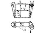Mahle Ci 298 000S - Intercooler Oe 6Q0145804A Per Cordoba (6L), Ibiza (6L), Fabia I (6Y), Fabia Ii (54), Roomster (5J), Fox (5Z), Polo (9N)