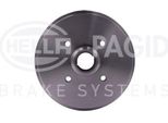 Hella 8DT 355 301-631 - Oe 171501615 Tamburo Del Freno Con Mozzo Ruota Per Arosa (6H), Cordoba (6K), Ibiza (6K), Toledo I (1L2), Jetta Ii (165, 19E, 1G2), Polo (80, 86C), Polo (6N), Polo (6V), Polo Playa