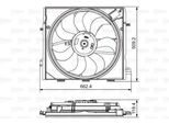 Valeo 696873 - Ventola Radiatore Oe 214816969R Per Espace V (Jr)
