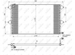 Nrf 35034 - Condensatore Aria Condizionata Oe 6K0820413 Per Cordoba (6K), Ibiza (6K), Inca (6K), Caddy Ii (9K), Polo (6V)