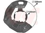 Van Wezel 0639372 - Oe 3411 1162 956 Piastra Di Ancoraggio, Asse Anteriore Destro Per Serie 5 (E39)