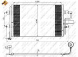 Nrf 35733 - Condensatore Aria Condizionata Oe 1J0820411H Per Leon (1M1), Toledo Ii (1M2), Bora (1J), Golf Iv (1J)