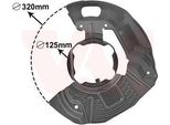 Van Wezel 0639371 - Oe 3411 1162 955 Piastra Di Ancoraggio, Assale Anteriore Sinistro Per Serie 5 (E39)