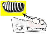 Van Wezel 0617514 Griglia Radiatore Griglia Anteriore Per Bmw 5 Touring (F11) Destra Cromata