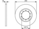 Bosch 0 986 479 R92 - Oe 1371420 Disco Freno Per Transit