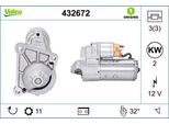 Valeo 432672 - Anlasser Oe 7700106763, Starter FüR Trafic (P, T, V), Scenic I, Rapid, Megane Scenic, Megane I, Laguna I, Kangoo (Fc), Kangoo (Kc), Espace Iii (Je), Clio Ii, Clio I