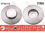 Trw DF6611S - Oe 6 785 669 Disco Freno Per Serie 5 (F10), Serie 5 Gt (F07), Serie 5 (F11), Serie 6 (F12), Serie 6 (F13), Serie 6 (F06), Serie 7 (F01)