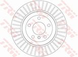 Trw DF6299 - Disco Freno Oe 6 763 345 Per Serie 5 (E60), Serie 5 (E61)
