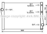 Prasco BWA2471 - Radiatore Oe 17117533472, Raffreddamento Motore Per X5 (E70), X5 (F15, F85), X6 (E71), X6 (F16)